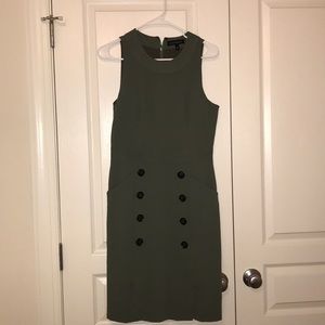 Green comfy business dress